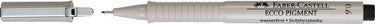 Faber castell fc-166699 tekenpen ecco pigment 0,6 mm zwart