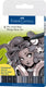 Faber-castell tekenstift - pitt artist pen - manga - basic - 8-delig - fc-167107