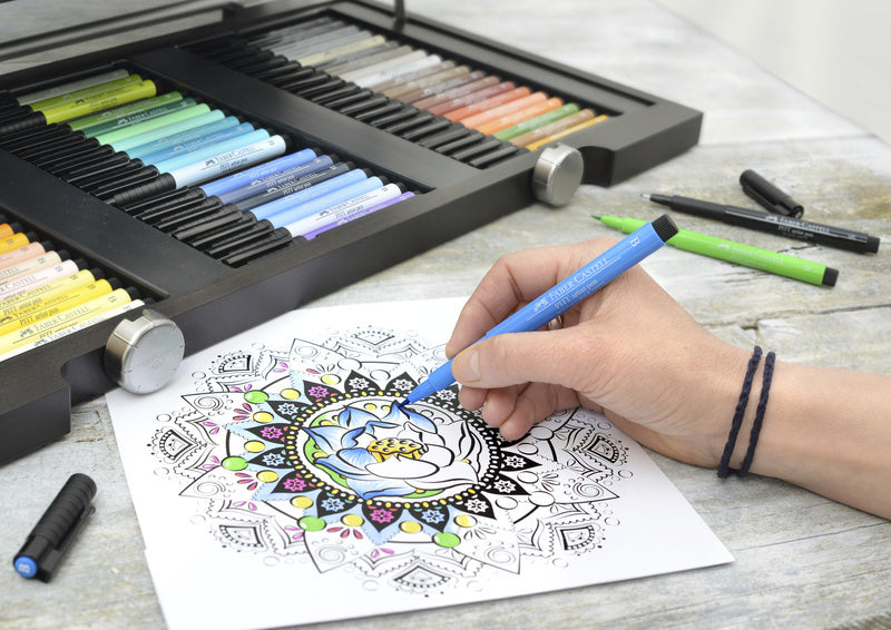 Load image into Gallery viewer, Faber castell fc-167163 tekenstift faber-castell pitt artist pen brush etui a 6 stuks pastel
