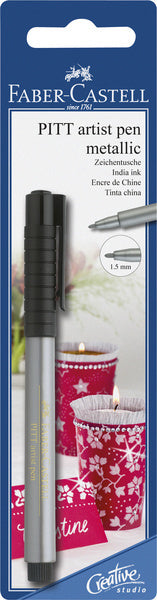 Load image into Gallery viewer, Faber castell fc-167398 tekenstift pitt artist pen 251 zilver
