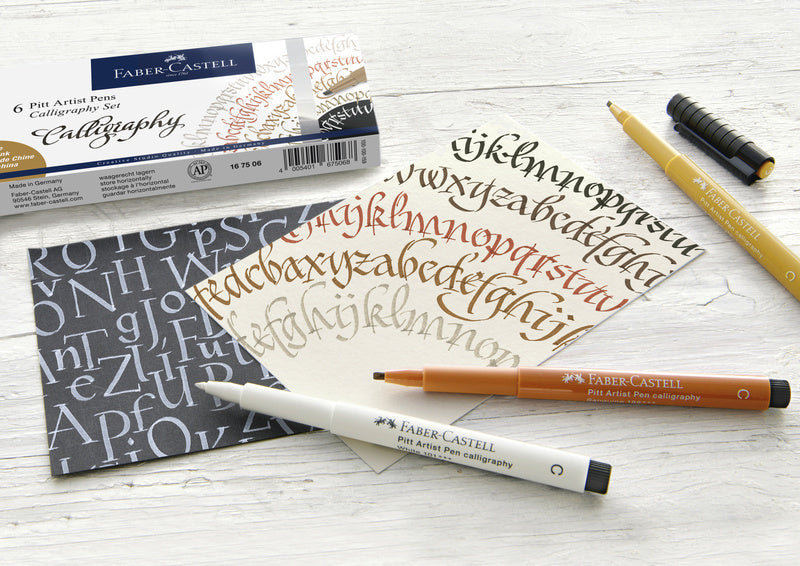 Load image into Gallery viewer, Faber castell fc-167508 pitt artist pen kalligrafieset 8 pennen
