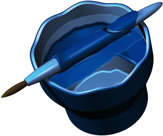 Faber castell fc-181510 watercup clic go blauw