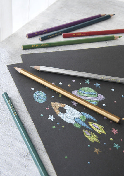Faber castell kleurpotloden faber-castell metallic kleurenassortiment 10 stuks