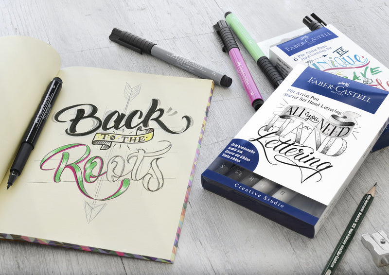 Load image into Gallery viewer, Faber castell fc-267118 tekenstift faber-castell pitt artist pen handlettering 8-delig basisetui
