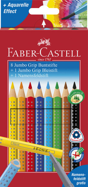 Faber castell kleurpotloden faber-castell jumbo grip kleurenassortiment 10 stuks