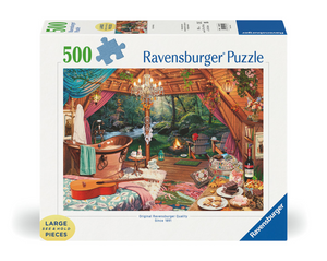 Ravensburger puzzel cozy glamping - legpuzzel - 500 large format stukjes