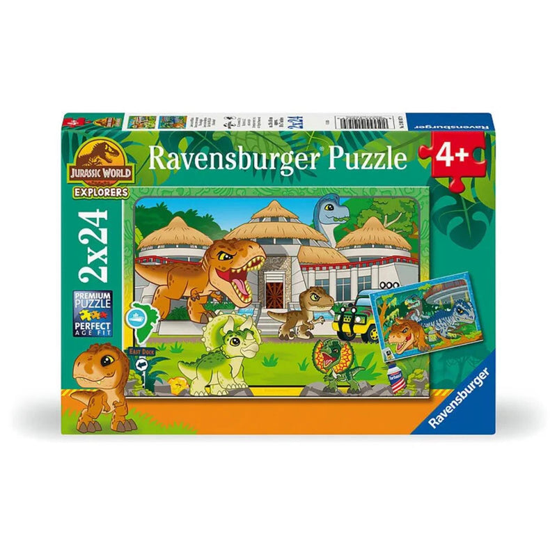 Load image into Gallery viewer, Ravensburger legpuzzel jurassic world explorers, 2x24st.
