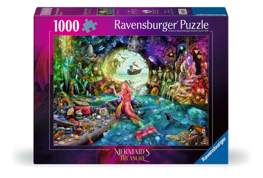 Ravensburger puzzel mermaid's treasure - legpuzzel - stukjes