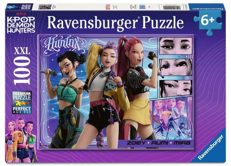 ギャラリービューアに画像をロードする, Ravensburger xxl-puzzel kpop deamon hunters: happy fans, happy honmoon! - 100 stukjes
