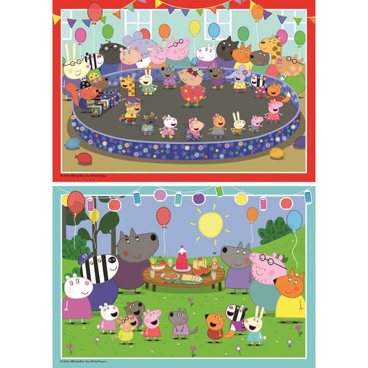 Ravensburger puzzel peppa pig 2x24pcs