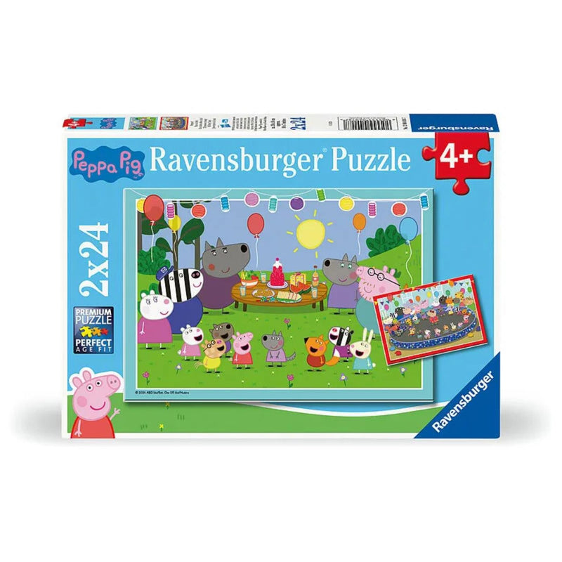 Load image into Gallery viewer, Ravensburger legpuzzel peppa pig, 2x24st.
