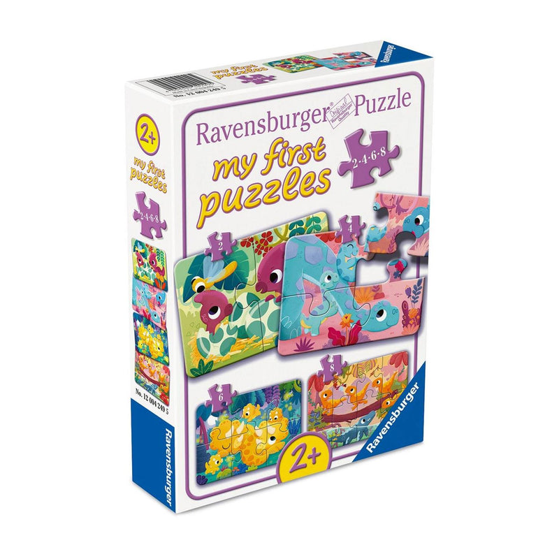 Load image into Gallery viewer, Ravensburger mijn eerste puzzel dinovrienden - 2 4 6 8st.
