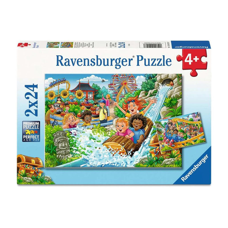 ギャラリービューアに画像をロードする, Ravensburger – pretpark – kinderpuzzel – 2 x 24 stukjes
