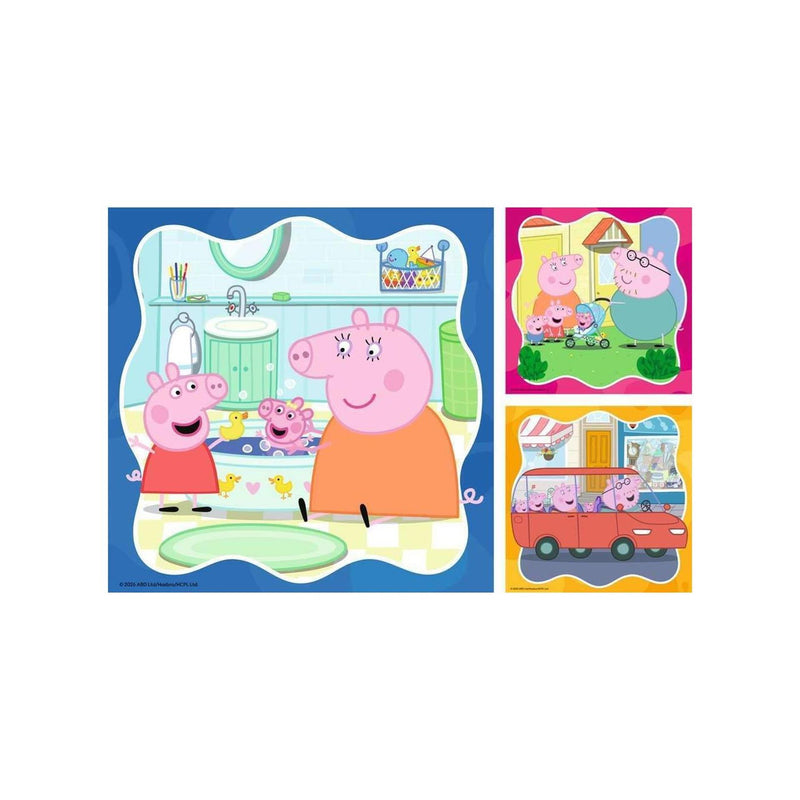 Load image into Gallery viewer, Ravensburger puzzel peppa pig 3x49pcs
