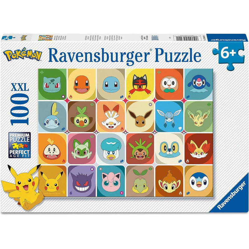 Chargez l'image dans la visionneuse de la galerie, Ravensburger – pokémon gezichten – kinderpuzzel – 100 xxl stukjes
