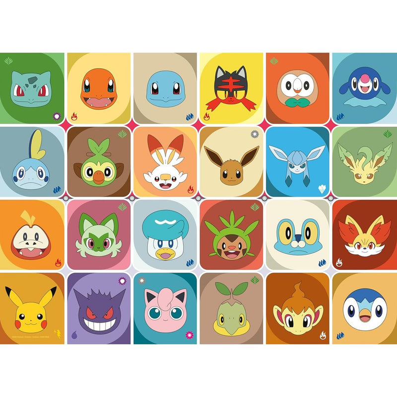 Chargez l'image dans la visionneuse de la galerie, Ravensburger – pokémon gezichten – kinderpuzzel – 100 xxl stukjes
