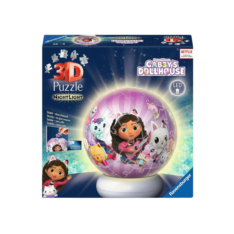 Load image into Gallery viewer, Ravensburger 3d puzzel nachtlamp gabby's dollhouse - 73st.
