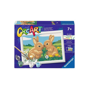 Ravensburger – creart: bunny friends – schilderen op nummer