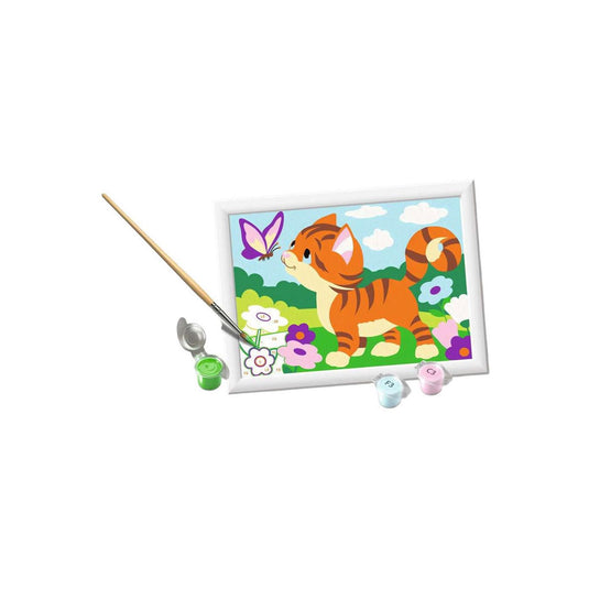 Ravensburger creart schilderen op nummer - kat met vlinder