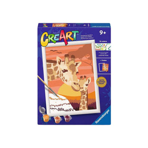 Ravensburger – creart: giraffen – schilderen op nummer