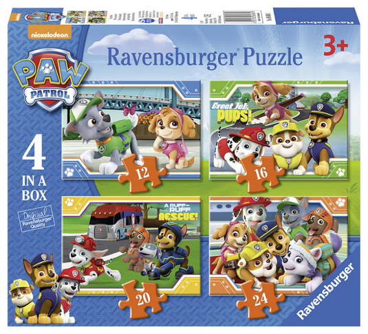 Ravensburger puzzel paw patrol, 4-in-1 elena of avalor