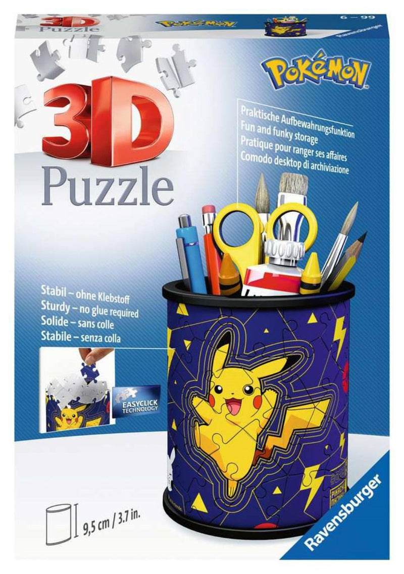 Afbeelding laden in galerijviewer, Ravensburger 3d puzzel pokémon pennenpot 54 stukjes
