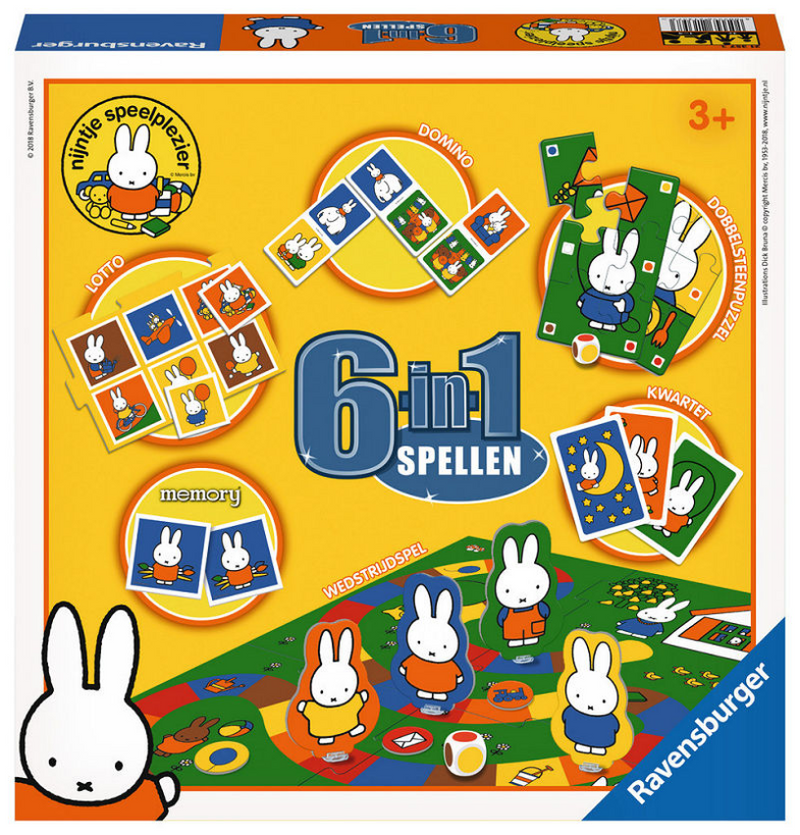 Chargez l'image dans la visionneuse de la galerie, Ravensburger vrolijke kinderspellen nijntje 6-in-1
