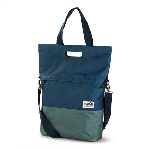 UrbanProof shoppertas RPET 20L blauw-groen