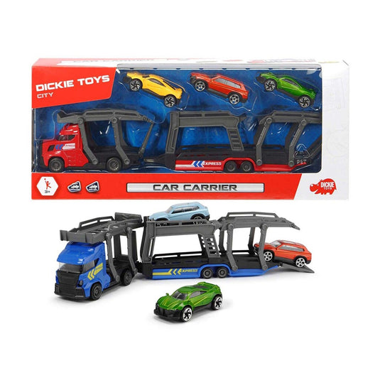 Dickie toys autotranssporter + 3 auto