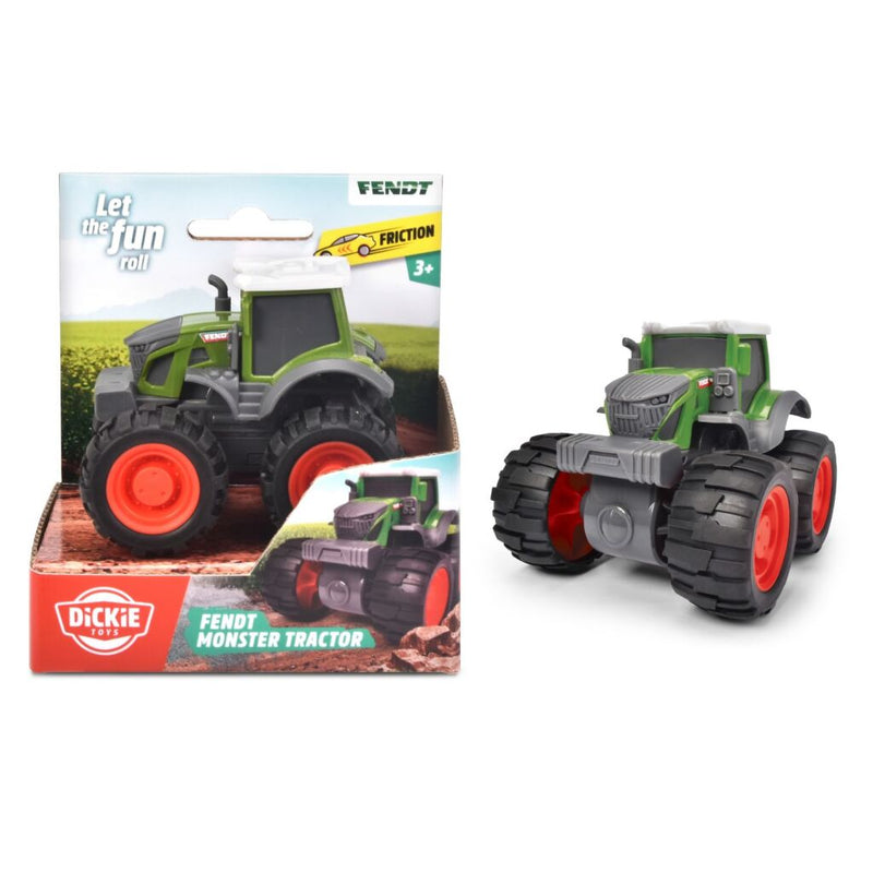 Load image into Gallery viewer, Dickie toys fendt monster tractor met frictie 9 cm
