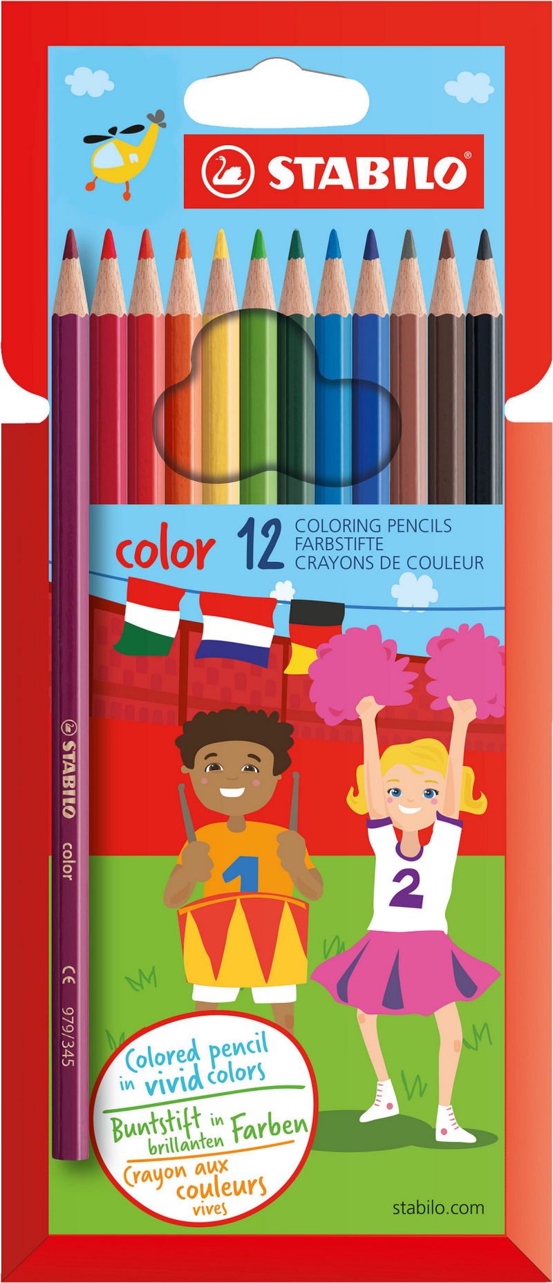 Afbeelding laden in galerijviewer, Stabilo color - kleurpotlood - set met 12 stuks
