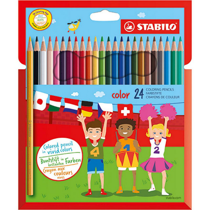 ギャラリービューアに画像をロードする, Stabilo color - kleurpotlood - set met 24 stuks
