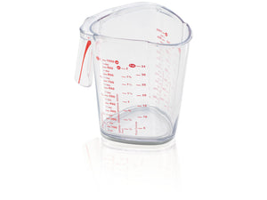Leifheit comfortline maatbeker - 1 liter - incl. antislipbodem - incl. schenktuit - vaatwasserbestendig - transparant