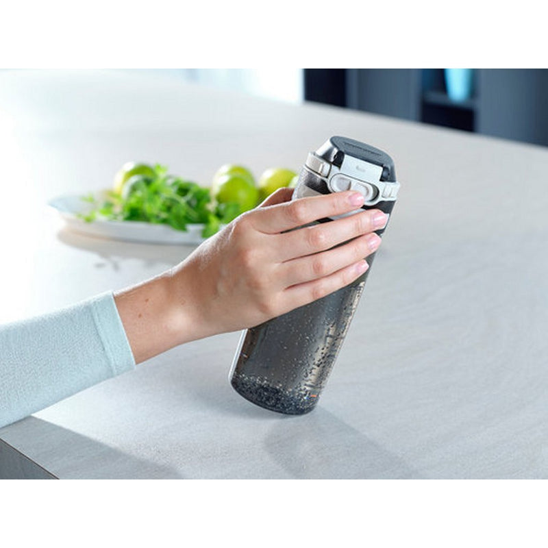 Load image into Gallery viewer, Leifheit 3261 flip tritan drinkfles 550 ml zwart
