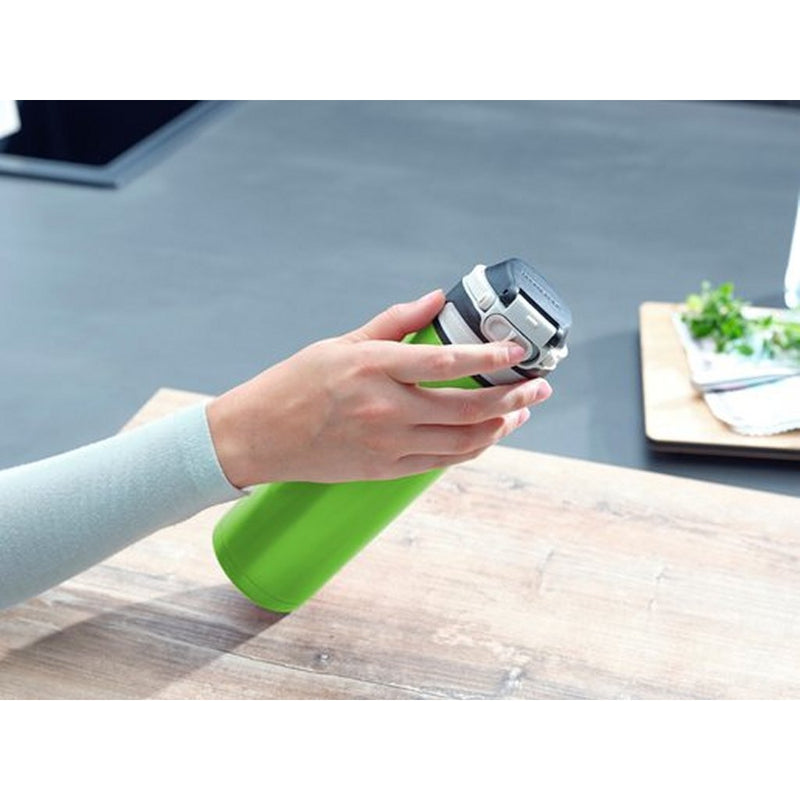 Load image into Gallery viewer, Leifheit thermosbeker flip 600ml groen | 2 stuks
