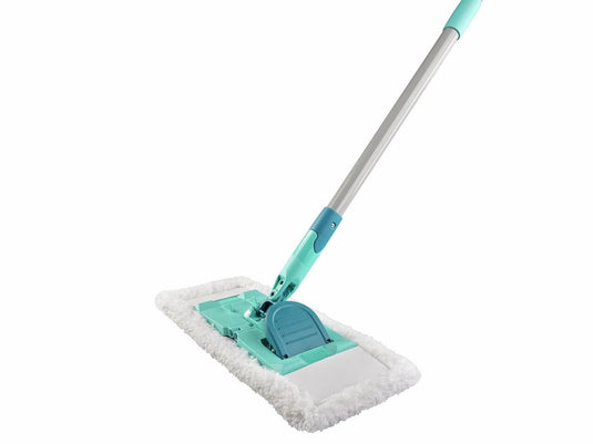 Leifheit superduster vloerreiniger - 33 cm - starterset vloerwisser met stofdoek - 100x wasbaar