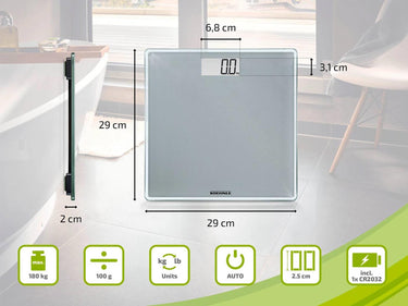 Leifheit soehnle 63852 sense compact 300 digitale personenweegschaal
