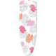 Leifheit strijkplankhoes cotton comfort l universeel - 140 x 45 cm strijkvlak - 3 mm dikke molton - roze - wit - oranje