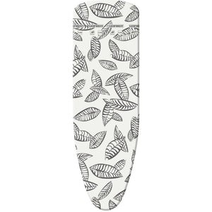 Leifheit strijkplankhoes perfect steam air board express s m - 125 x 40 cm strijkvlak - 3 mm dikke molton - zwart - wit