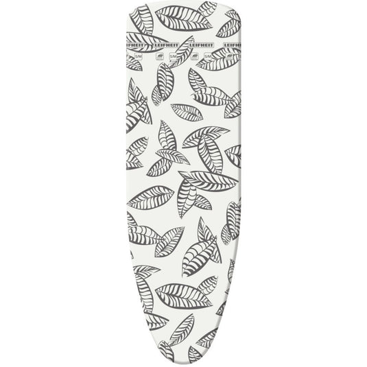 Leifheit strijkplankhoes perfect steam air board express s m - 125 x 40 cm strijkvlak - 3 mm dikke molton - zwart - wit