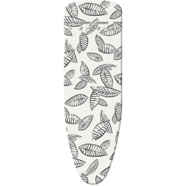 Leifheit strijkplankhoes perfect steam air board express s m - 125 x 40 cm strijkvlak - 3 mm dikke molton - zwart - wit