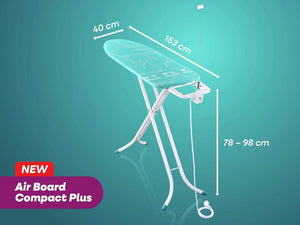 Leifheit strijkplank air board m - compact plus - 120x38 cm - turquoise