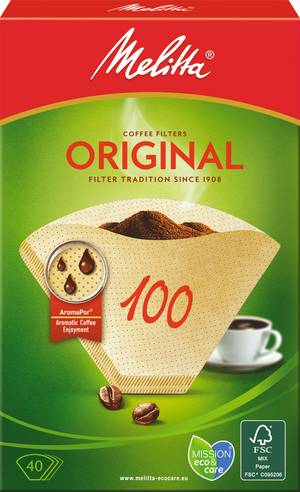 Melitta original filterzakjes 100 40 - bruin