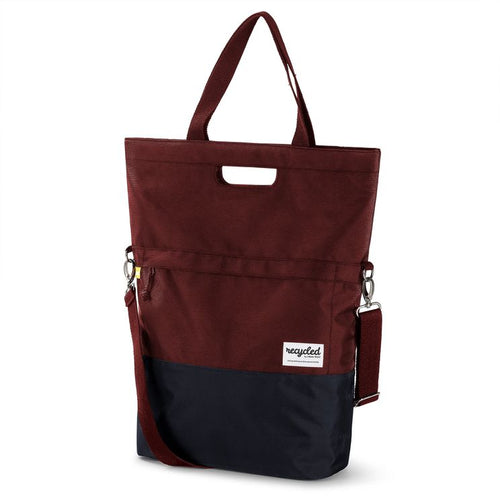 Urban Proof shopper tas 20L gerecycled rood grijs