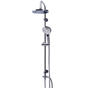 Ridder regendoucheset met massagedouchekop bahamas chroom 91440