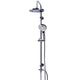 Ridder regendoucheset met massagedouchekop bahamas chroom 91440