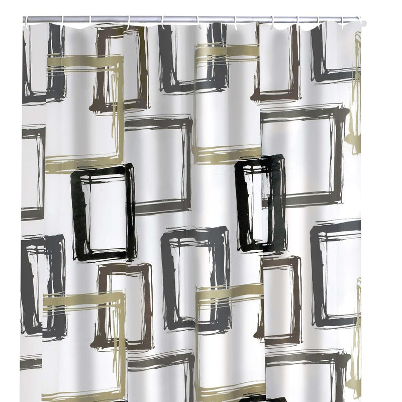 Load image into Gallery viewer, Ridder douchegordijn pattern brown 180x200 cm

