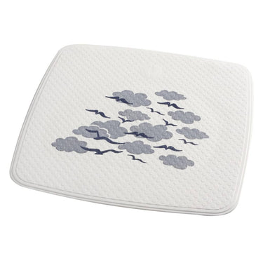 Ridder douchemat helgoland 54x54 cm wit en blauw