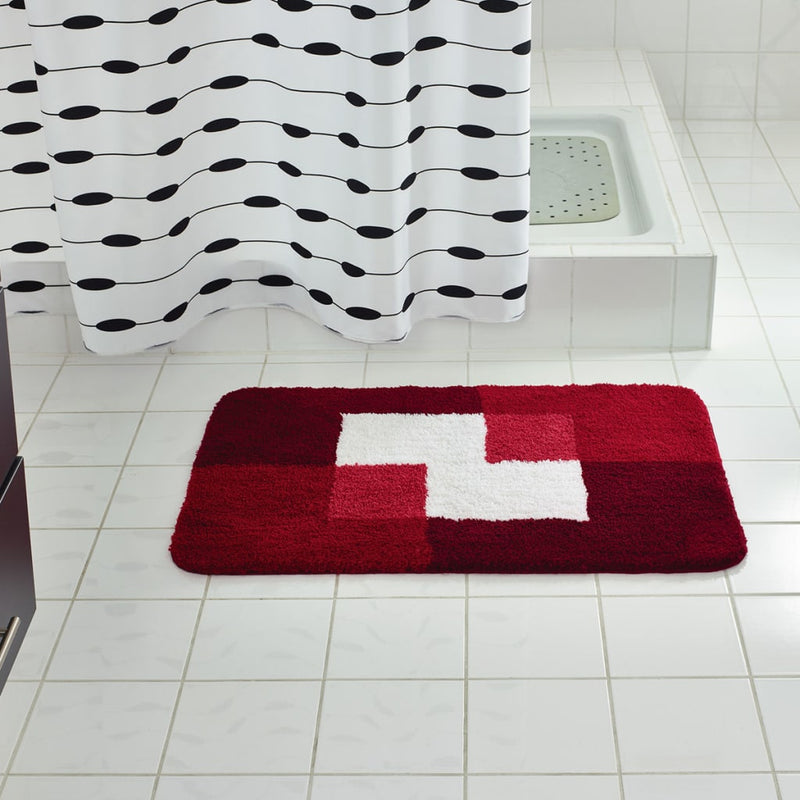 Load image into Gallery viewer, Ridder badkamermat coins 60x90 cm rood 7103306
