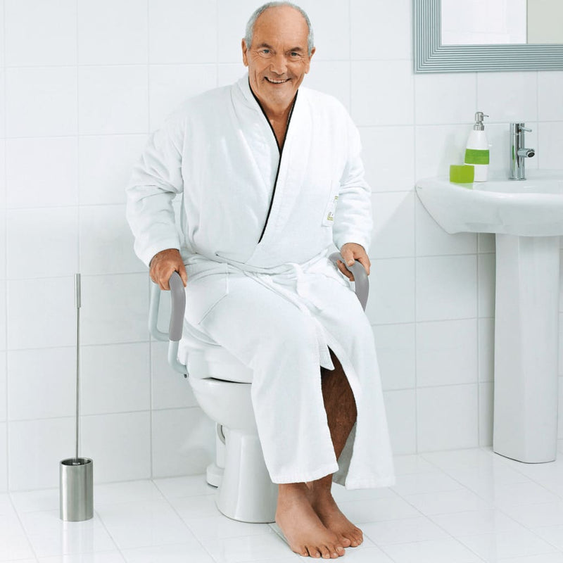 Load image into Gallery viewer, Ridder ridder toiletbril met handgreep 150 kg wit a0072001
